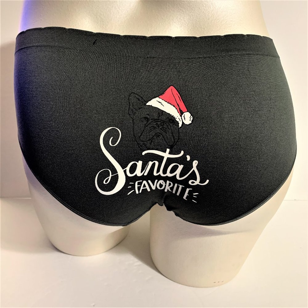 Torrid Hipster Panties Underwear Seamless French Bulldog Santa Favorite 1 14 16